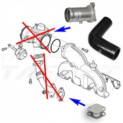 Zamiennik zaworu EGR dla samochodów VW Audi Seat Skoda z silnikami 1.2 1.4 1.9 TDI