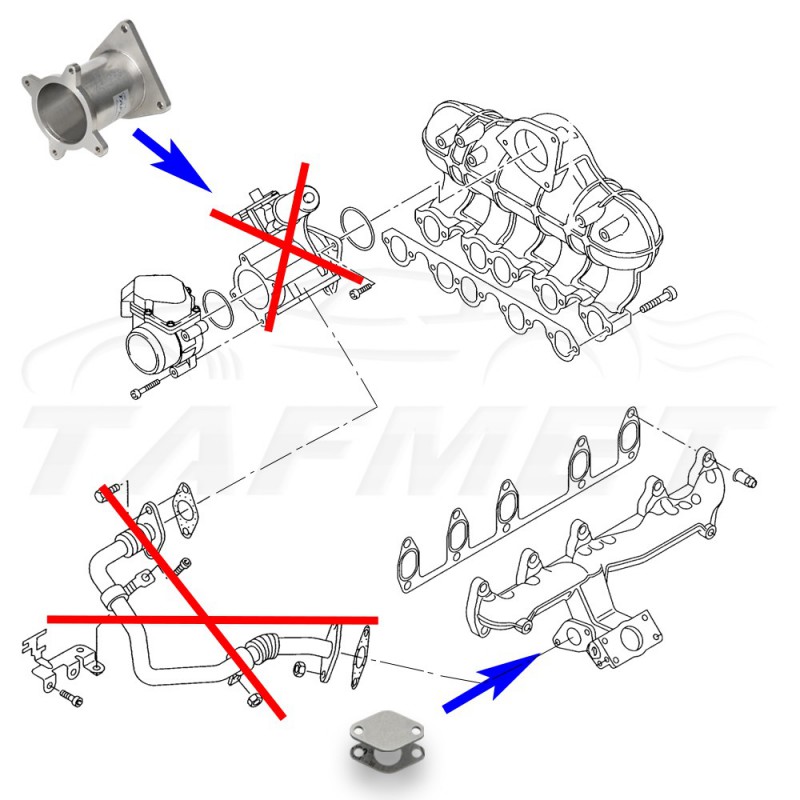 Zamiennik zaworu EGR dla samochodów VW Touareg Crafter z silnikami R5 2.5 TDI