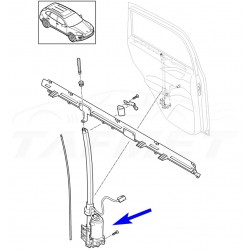 Zestaw naprawczy koło zębate przekładni rolety drzwi tylnych do samochodów VW Touareg Porsche Cayenne