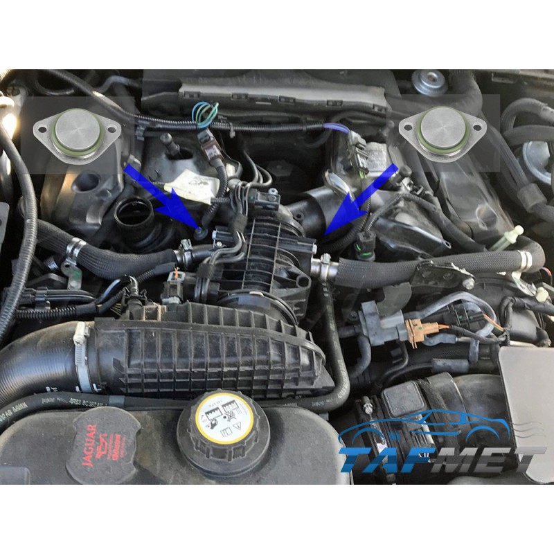 Zestaw zaślepek zaworu EGR z uszczelkami dla samochodów Citroen Peugeot Land Rover Jaguar 2.7 V6 HDI PSA DT17 TDV6 AJD-V6