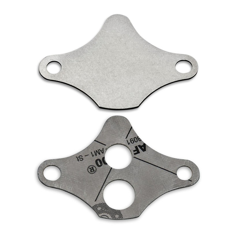 EGR valve blanking plate with gasket for Opel Vauxhall petrol engines with the vertical EGR connector