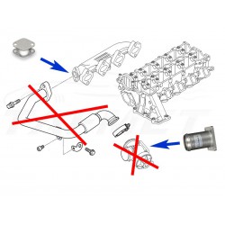 EGR Removal Delete Kit Blanking Plate for BMW with 2.0 2.5 3.0 D engines