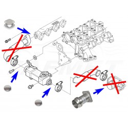 EGR Removal Delete Kit Blanking Plate for BMW with 3.0 D M57N engines