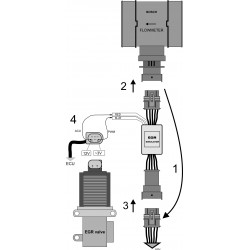 EGR valve simulator OPEL / VAUXHALL / FIAT / SAAB with an electric EGR valve 1.9 2.4 JTD CDTI TiD