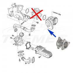 EGR Removal Delete Kit for VW Audi Seat Skoda with 1.9 2.0 TDI AXR BKC BKD AZV engines