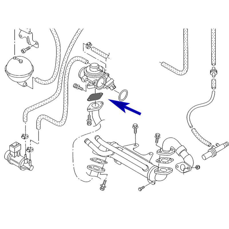 EGR valve blanking plate for VW Audi Skoda Seat TDI engines
