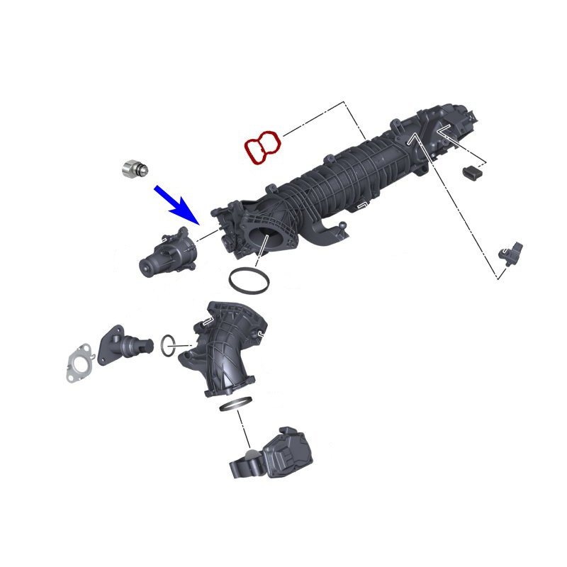 Drallklappen - Verschluss Stopfen mit Dichtungen für BMW N57N N57Z Diesel Motoren