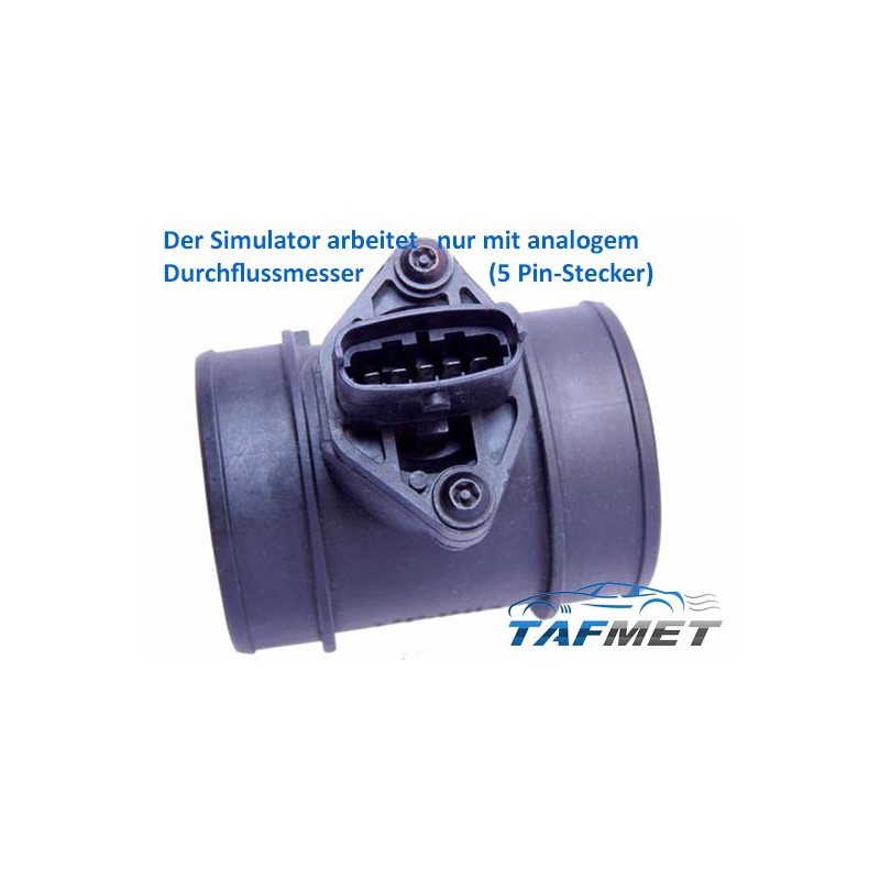 AGR-Ventil Simulator für OPEL / FIAT / SAAB Motoren mit elektrischem AGR-Ventil und analogem Durchflussmesser (5 Pin-Stecker)