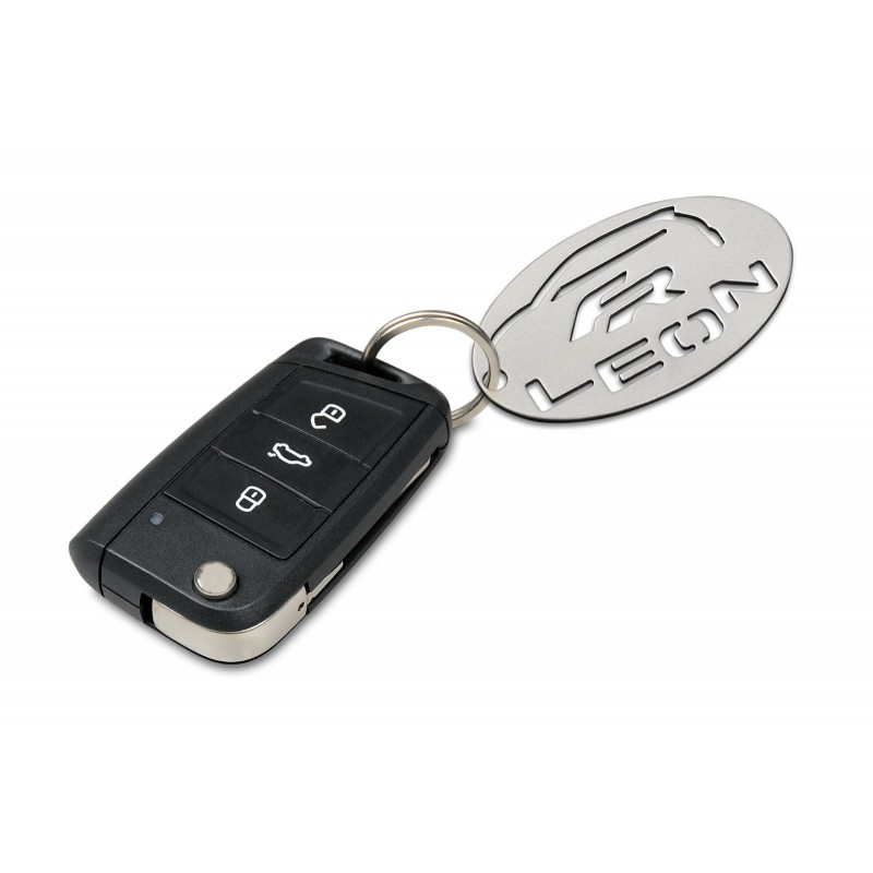 Schlüsselanhänger Seat leon 1m1 Rückseite auf Schlüssel Auto