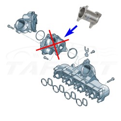 AGR Ventil Entfernung Set für VW Crafter Amarok mit 2.0 3.0 TDI Motoren