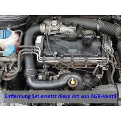 AGR Ventil Entfernung Set für VW Audi Seat Skoda mit 2.0 TDI BKD AZV BXE AXR Motoren