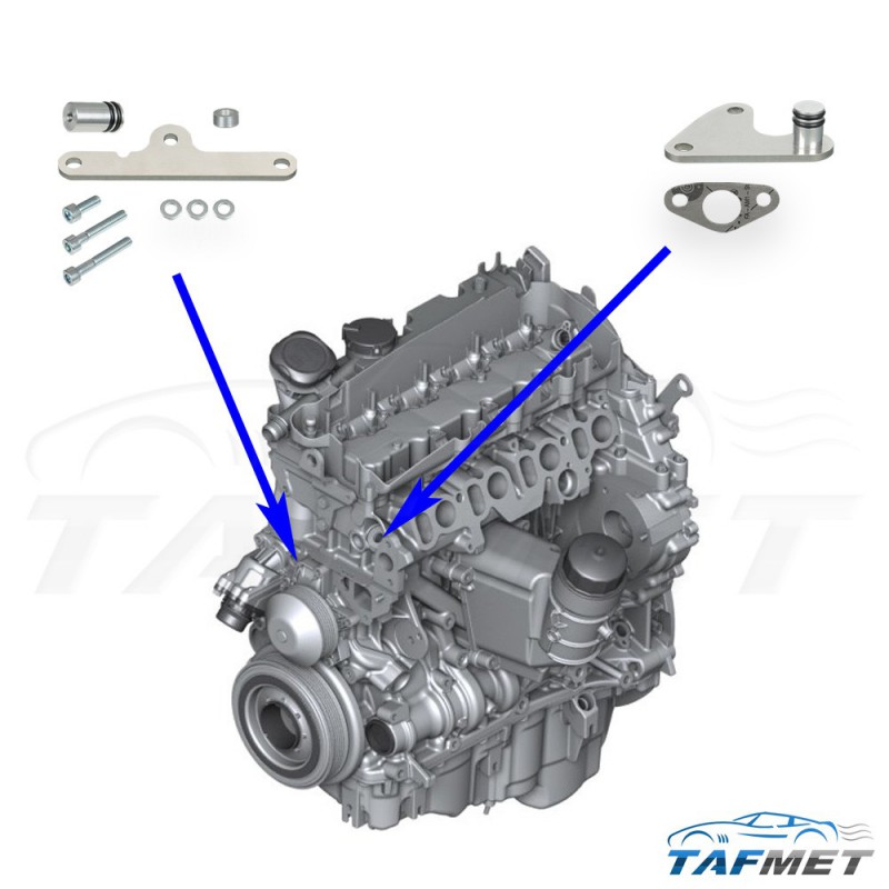 AGR Ventil + AGR Kühler Entfernung Set für BMW N47 N47S Diesel Motoren